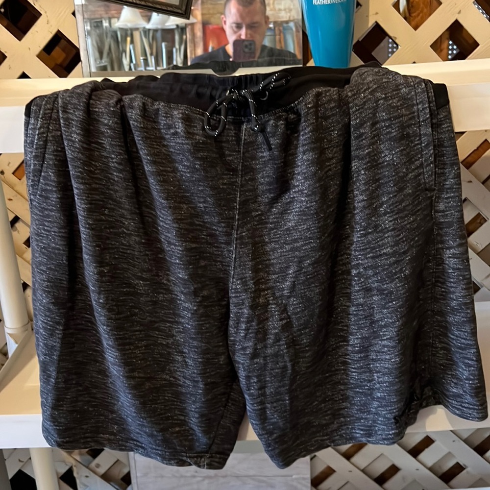Black and grey draw string shorts wore just a couple of times